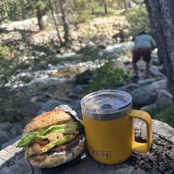Lodgepole Campground - Breakfast by the river
