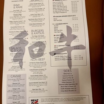 The Wagyu House - Menu - Steakhouses Near Me - Hallandale Beach, Florida The Wagyu House - Menu - Steakhouses Near Me - Hallandale Beach, Florida