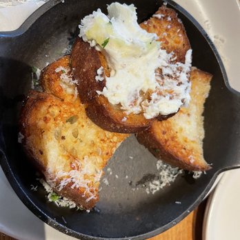 North Italia - White Truffle Garlic Bread (already partially eaten) - Italian Near Me - McLean, Virginia