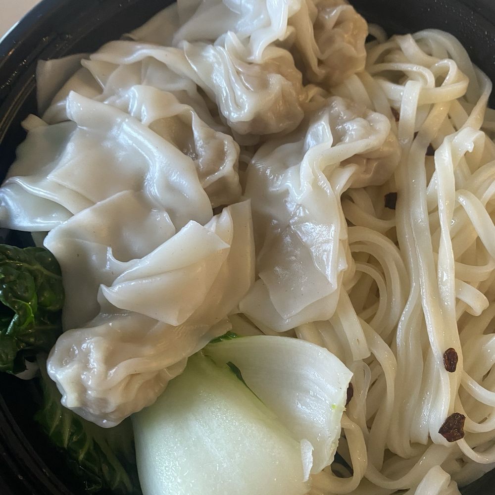 Noodle Lab - Wonton soup. Broth in container below. Cool. - Chinese Near Me - Flushing, New York Noodle Lab - Wonton soup. Broth in container below. Cool. - Chinese Near Me - Flushing, New York