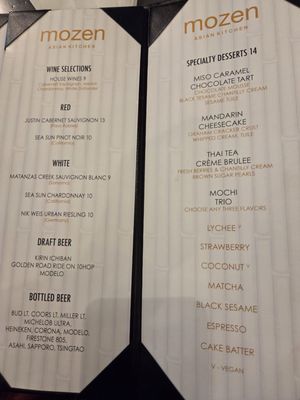 Menu photo 4 Mozen Asian Kitchen Cabazon, CA