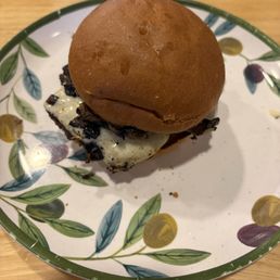 Mushroom Swiss Smashburger! Mushroom Swiss Smashburger!