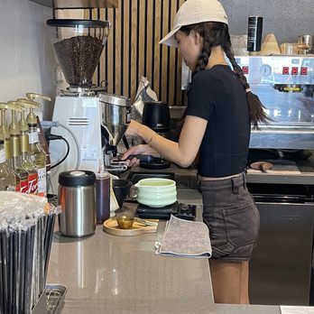 Walking Bean Cafe - making coffee - Shaved Ice Near Me - Honolulu, Hawaii