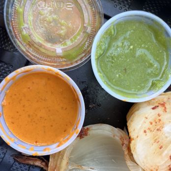 Jose's Pollos Estilo Acapulco - Delicious salsa. Spicy (orange) and mild (green). - Mexican Near Me - San Diego, California