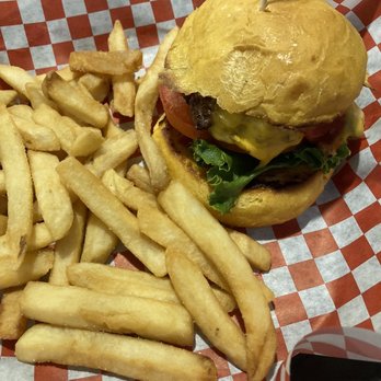 Chubbys Neighborhood Cafe - Little cheeseburger with fries - American Near Me - Payson, Utah