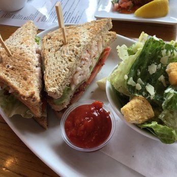 Troll's - Shrimp & Bacon club sandwich - Fish & Chips Near Me - West Vancouver, British Columbia