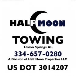 Half Moon Towing - Our Company Logo and Phone Number