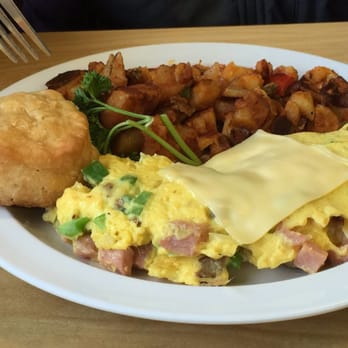 The Serving Spoon - Denver omelette home fries and biscuit. - Breakfast & Brunch Near Me - Inglewood, California