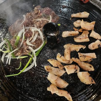 The Cast Iron Pot 3 - Beef Bulgogi and Pork Jowl - Korean Near Me - Flushing, New York The Cast Iron Pot 3 - Beef Bulgogi and Pork Jowl - Korean Near Me - Flushing, New York