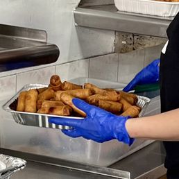 Packing eggrolls