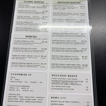 Wonderful Matcha - Menu - Tea Rooms Near Me - La Grange, Illinois