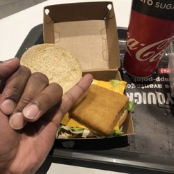 Quick - This was supposed to be the "deluxe" fish sandwich. My fingers are not long