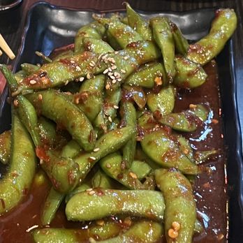 Hoshi Sushi - Spicy Garlic Edamame - Sushi Bars Near Me - Fullerton, California Hoshi Sushi - Spicy Garlic Edamame - Sushi Bars Near Me - Fullerton, California