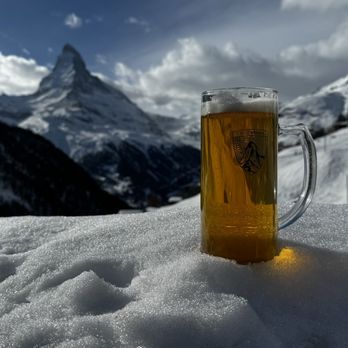 Restaurant Chez Vrony - This is a view... Amazing! - Swiss Food Near Me - Zermatt, VS