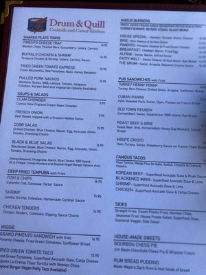 Menu photo 3 Drum & Quill Pinehurst, NC Menu photo 3 Drum & Quill Pinehurst, NC