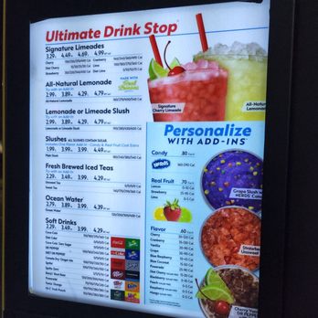 Sonic Drive-In - Drink menu - Burgers Near Me - Santee, California