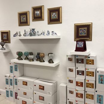 Sultan's Boca - a collection of vases on shelves - International Grocery Near Me - Boca Raton, Florida