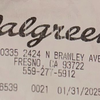 Walgreens - Everyone involved of the situation like the staff at the pharmacy including the cashier ID number included in the picture of this date. - Cosmetics & Beauty Supply Near Me - Fresno, California Walgreens - Everyone involved of the situation like the staff at the pharmacy including the cashier ID number included in the picture of this date. - Cosmetics & Beauty Supply Near Me - Fresno, California