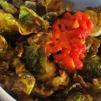 The Brass Tap - BRUSSELS FOR THE WIN!! they were roasted just right and the roasted tomatoes added the cherry on top! - Chicken Wings Near Me - Baltimore, Maryland