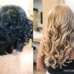 Hair By Camille - Before and After Full weave