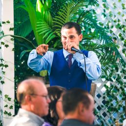 Anthony helping us keep the guests engaged and the timeline moving along.