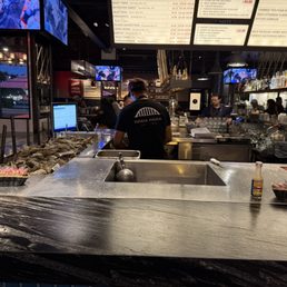 Oysters...Bar area Oysters...Bar area
