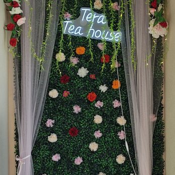 Tera Tea House - Social media friendly green wall - Bubble Tea Near Me - San Diego, California Tera Tea House - Social media friendly green wall - Bubble Tea Near Me - San Diego, California