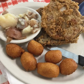Angie's Restaurant - Fried pork chops, potatoes, and corn nuggets! - Breakfast & Brunch Near Me - Garner, North Carolina Angie's Restaurant - Fried pork chops, potatoes, and corn nuggets! - Breakfast & Brunch Near Me - Garner, North Carolina
