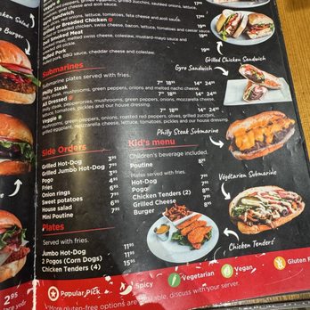 Restaurant Poutineville Saint-Roch - Menu as of November 2025 - Burgers Near Me - Quebec City, Quebec Restaurant Poutineville Saint-Roch - Menu as of November 2025 - Burgers Near Me - Quebec City, Quebec