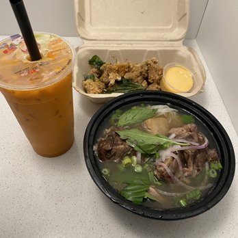 Umi Cafe - Short Ribs & Rib-Eye Pho, Popcorn Chicken, and Thai tea - Bubble Tea Near Me - Issaquah, Washington