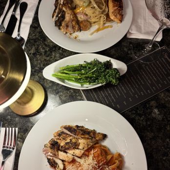 Six Seven Five Lounge - Vodka Pasta w/ blackened chicken, Cajun pasta w/ salmon and blackened chicken, & side of broccolini - Lounges Near Me - Inglewood, California Six Seven Five Lounge - Vodka Pasta w/ blackened chicken, Cajun pasta w/ salmon and blackened chicken, & side of broccolini - Lounges Near Me - Inglewood, California