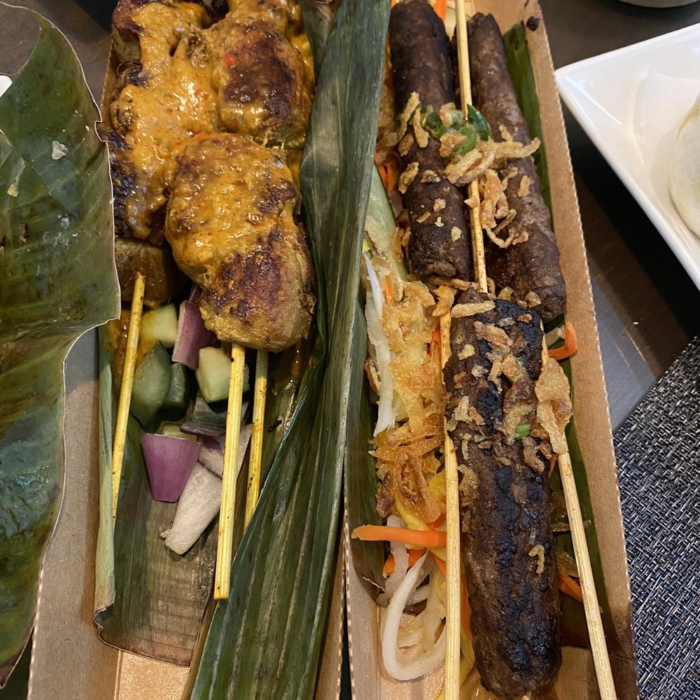 Salima Specialties - Chicken satay, lemongrass beef skewers - Pan Asian Near Me - Seattle, Washington