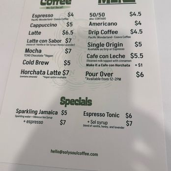 Niebla SF - Menu - Bookstores Near Me - San Francisco, California Niebla SF - Menu - Bookstores Near Me - San Francisco, California