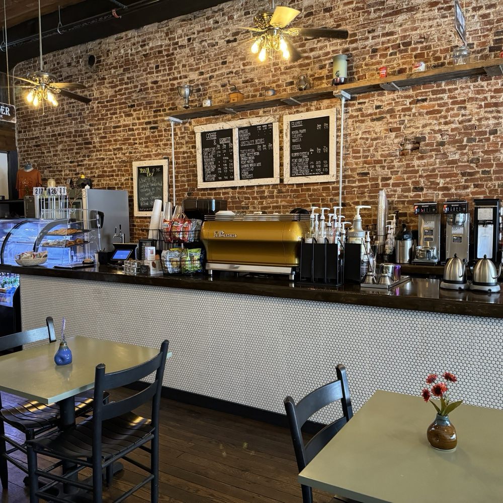 The coffee counter. The coffee counter.