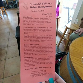 Crushed Cellars - Tastings - Wineries Near Me - Purcellville, Virginia