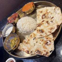 Lunch special with chicken vindaloo and chicken tikka masala Lunch special with chicken vindaloo and chicken tikka masala