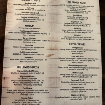 Bay Local Eatery - Drink menu - Breakfast & Brunch Near Me - Virginia Beach, Virginia