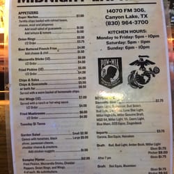 Midnight Express Bar & Grill - Good selection of food and beverages