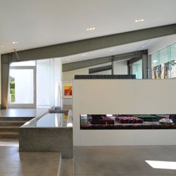 Sander Architects - Hybrid Construction™ uses prefabricated metal structural frames to achieve beauty, economy, and scale, as seen here in Desert Canopy House.