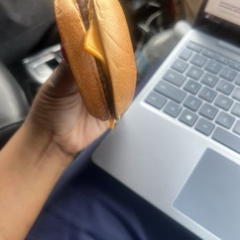 McDonald's - Very tiny Cheeseburger. Count your days McDonalds! Lol - Fast Food Near Me - Philadelphia, Pennsylvania