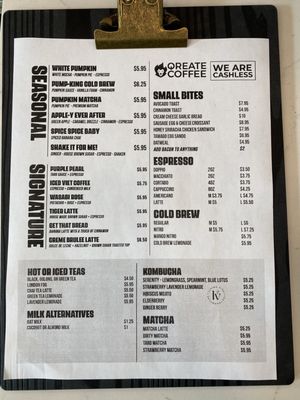Menu photo 5 Qreate Coffee + Studio Orlando, FL Menu photo 5 Qreate Coffee + Studio Orlando, FL