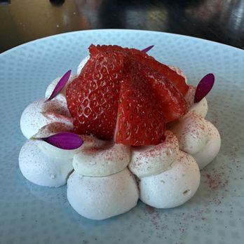 Aura Waterfront Restaurant + Patio - Pavlova ($15): yummy dessert! - Seafood Near Me - Victoria, British Columbia Aura Waterfront Restaurant + Patio - Pavlova ($15): yummy dessert! - Seafood Near Me - Victoria, British Columbia