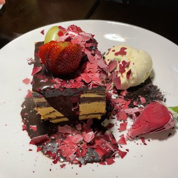 Platea - Chocolate cake with Lucuma filling a la mode. A must try! - Peruvian Near Me - Pinecrest, Florida