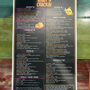 What's Crackin Cafe - Menu - Breakfast & Brunch Near Me - Mesa, Arizona