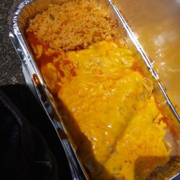 EXTREMELY watered down red sauce and way too much cheese. Probably to add more volume to my small enchilladas. EXTREMELY watered down red sauce and way too much cheese. Probably to add more volume to my small enchilladas.