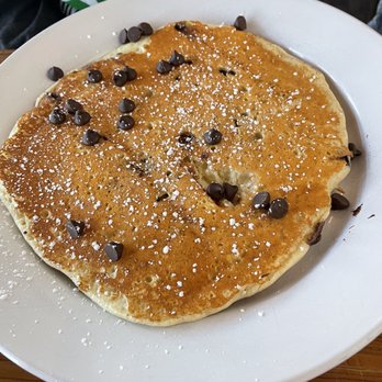 Seven Mile Cafe - Chocolate chip pancake See more on Instagram @CheatDay_SA - Breakfast & Brunch Near Me - Denton, Texas