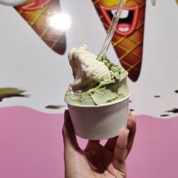 I Love Gelato - White chocolate and pistachio (medium - $6.00)