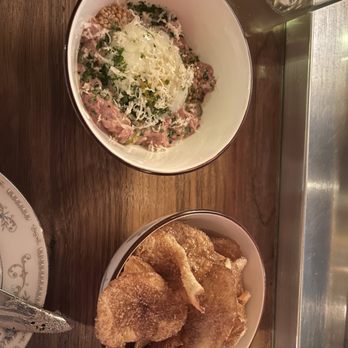 Mabel Gray - Zucchini baba ghanouj and crackers - New American Near Me - Hazel Park, Michigan