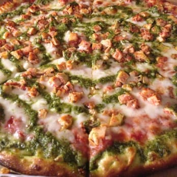 Bellissimo Pizza - "14 medium Garlic Chicken Pesto Pizza - Pizza Near Me - San Francisco, California
