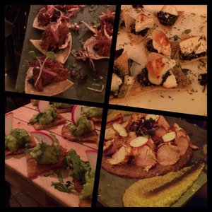 Foto zu Yelp Elite Event: Mole, Mezcal, México! - Berlin, Deutschland. 1., 2., 3. und 4. Häppchen aus der mexikanischen Küche